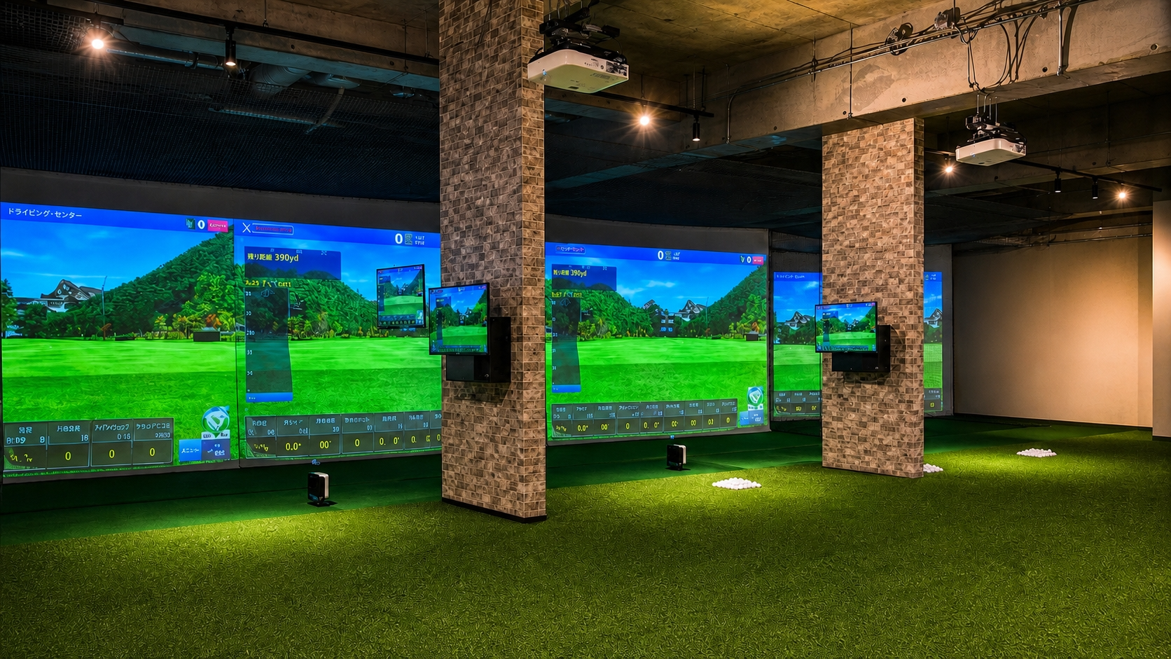 AMP GOLFのインドアゴルフ施設